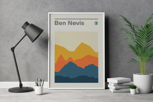 Ben Nevis Scotland Mountain Camping Print