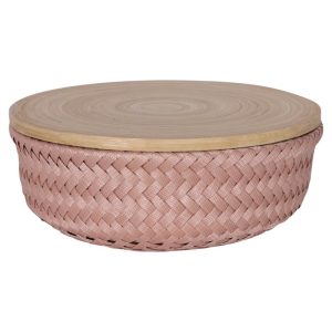 Small Copper Blush Wonder Round Storage Basket