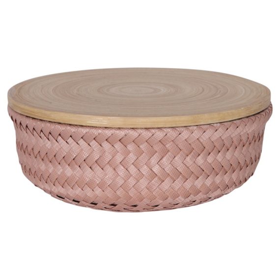 Small Copper Blush Wonder Round Storage Basket