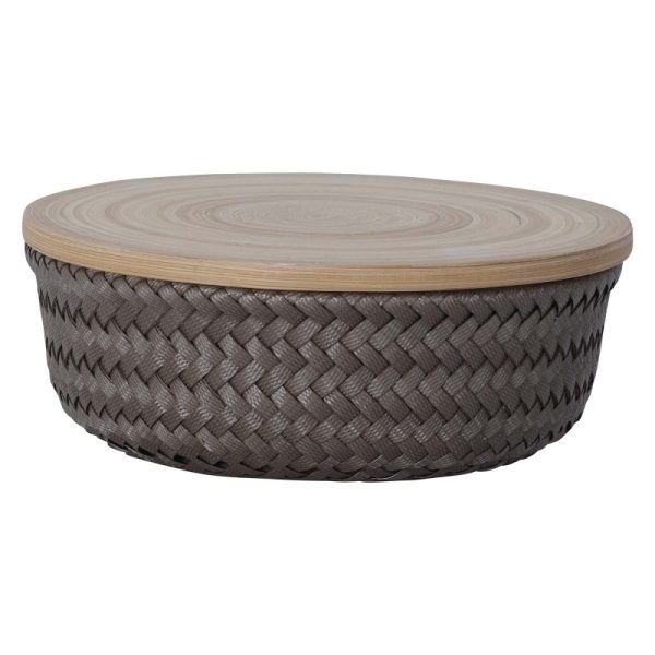 Taupe Wonder Round Storage Basket