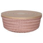 Medium Copper Blush Wonder Round Storage Basket