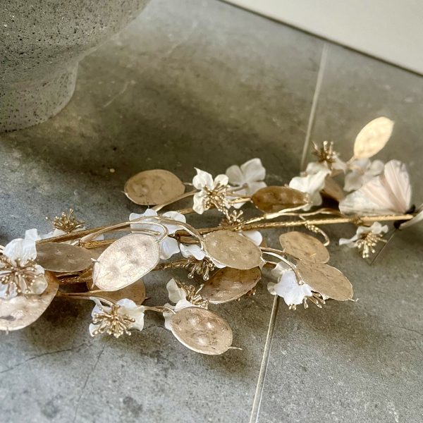 Ivory & Gold Honesty Stem