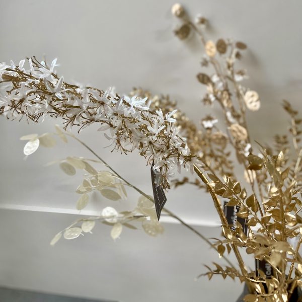 White and Gold Eremurus Spray
