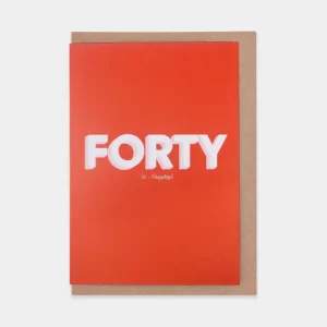 Forty Greetings Card