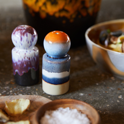 HKliving 70's Ceramic Stargaze Pepper & Salt Jar