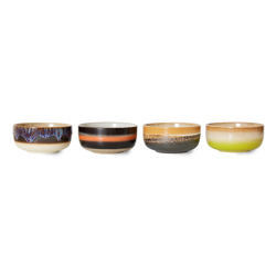 70's Ceramic Desert Bowls - Set of 4