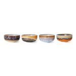HKliving 70's Ceramic Crystals Tapas Bowls Set of 4