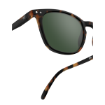 Izipizi Model E Sunglasses Tortoise with Green Lenses