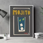 Mojito Cocktail Boho Print