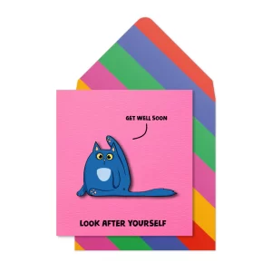 Tache Look After Yourself Cat Card