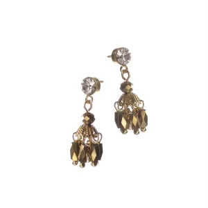 Chandelier in Miniature Earrings Old Gold