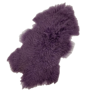 Light Purple Tibetan Sheepskin Rug