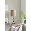 Caia Matcha Glass Lamp with Army Shade