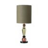 Caia Matcha Glass Lamp with Army Shade