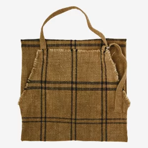 Tan & Black Check Apron