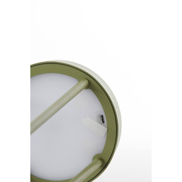 Isalo Outdoor Olive LED Rechargeable Table Lamp