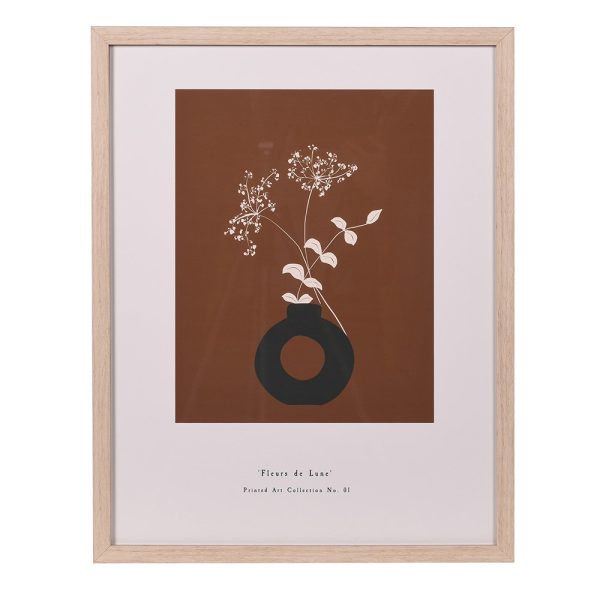 Fleurs De Lune Framed Print