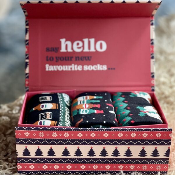 Festive Food & Drink Men's Christmas Socks In Gift Box