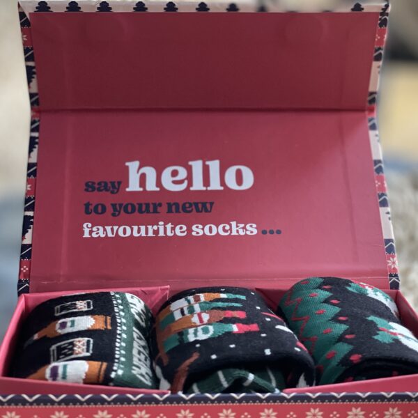 Festive Food & Drink Men's Christmas Socks In Gift Box