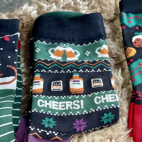 Festive Food & Drink Men's Christmas Socks In Gift Box