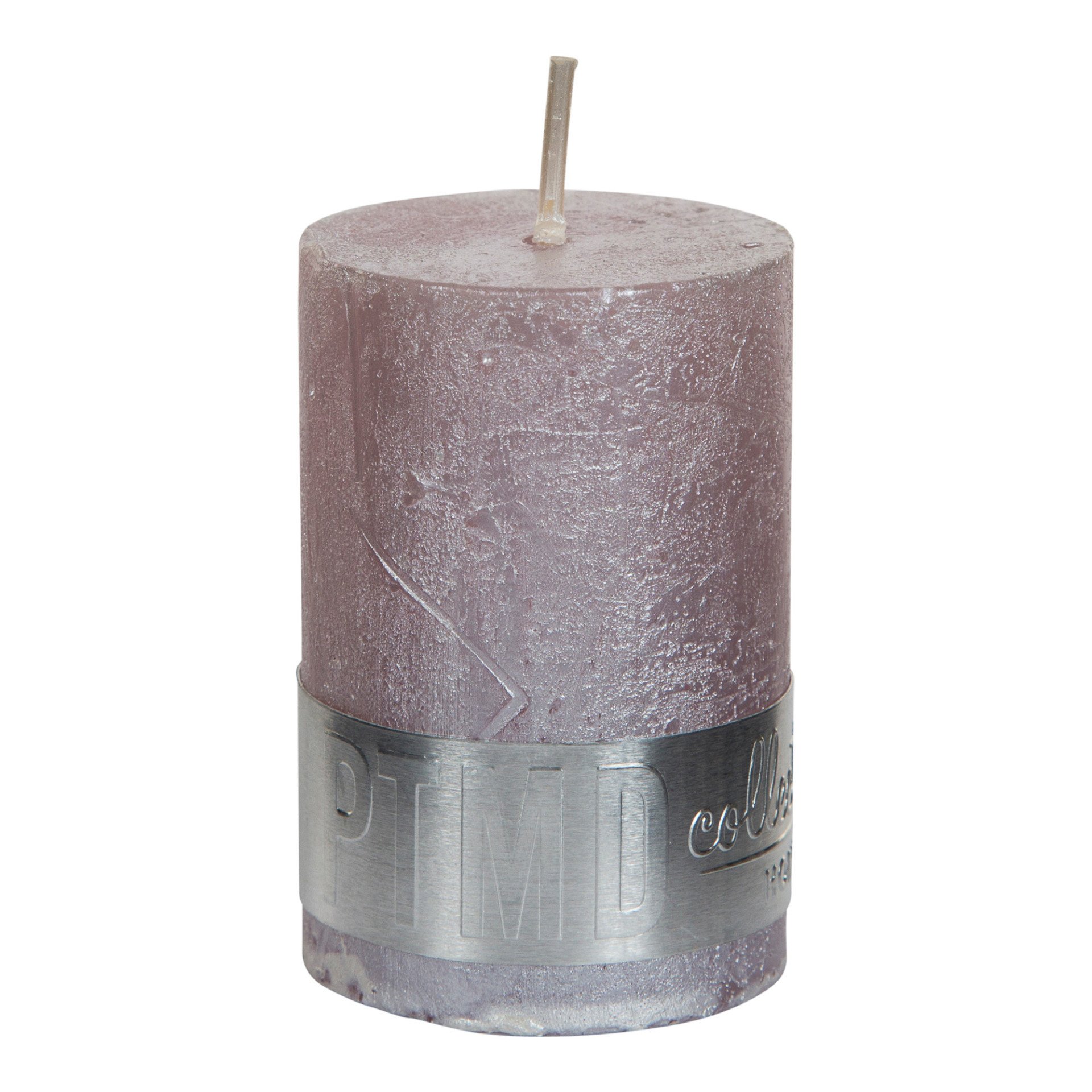 Metallic Soft Pink Pillar Candle Collective Home Store