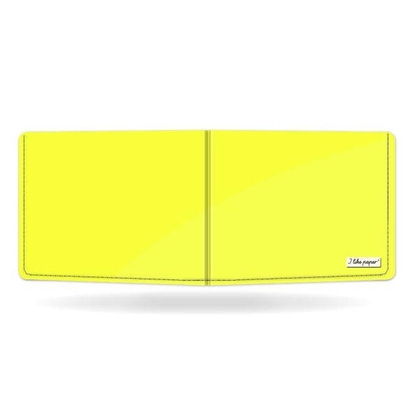 Neon Yellow Paper Wallet