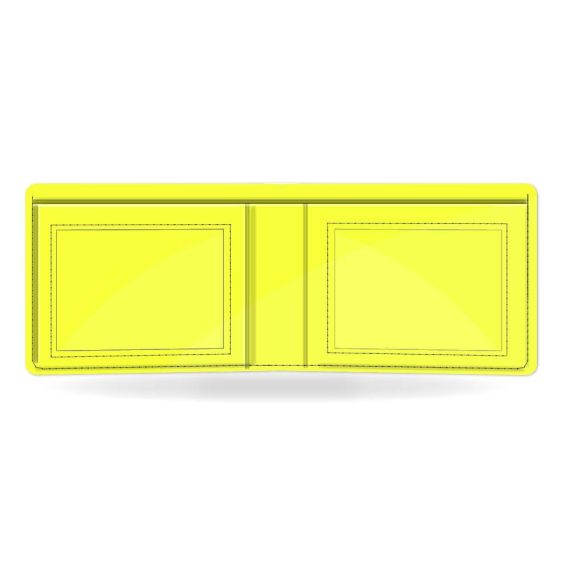 Neon Yellow Paper Wallet